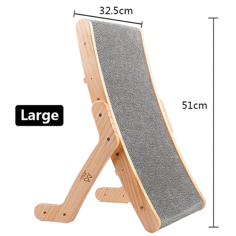 3 in 1 Wooden Cat Scratcher Board Detachable Lounge Bed Cat Scratching Post Grinding Claw Toys Scrapers for Cats Pet Products