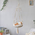 Pet Cat Hammock Swing Bed Bohemian Handwoven Tapestry Cotton Macrame for Home Bedroom Decoration Wall Hanging without Mat